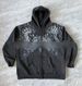 Women's Clothing Hooded Sports Cardigan Spring/Autumn Zipper Graffiti Print Long Sleeve Hoodie Jacket Plus Size_ecoleips.com