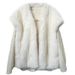 Longline Faux Fox Fur Vest – V-Neck Winter Layering Staple (White/Black/Coffee) – Edgy Yet Elegant For Street & Office_ecoleips.com