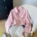 Women's Petite Short Striped Long Sleeved Shirt Jacket Korean Style Versatile Design Early Spring in Stock Real Photos_ecoleips.com