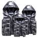Women's fashion thickened hooded slim waistcoat cotton couple vest_ecoleips.com