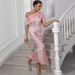 Women's Clothing Sexy Backless Chiffon Stitching Sequin Dressn Evening Dress_ecoleips.com