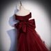 Wine Red Fishtail Evening Gown Off Shoulder Light Wedding Dress For Women Annual Meeting Host Vocal Music Exam Evening Dress New Style_ecoleips.com