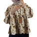 Women’s Clothing new retro butterfly print shirt women lazy loose shirt long sleeve jacket tops women_ecoleips.com