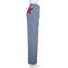 Women's Clothing New Retro Mid Waist Back Five Point Contrast Trousers Casual Denim Bootcut Pants_ecoleips.com