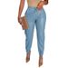 Women's Pu Leather Casual Pants With Drawstring Waist & Side Pockets - Slim Fit High Waist Wide Leg Trousers In Black, Khaki, Red, Blue (S-xxxl)_ecoleips.com