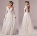 Women's Clothing New Bride Simple Deep V Neck Large Backless Travel Photography Small Tail Soft Yarn Lace Slim_ecoleips.com