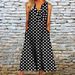Women Casual Striped Dress Stylish V‑Neck Sleeveless Design With Convenient Side Pockets_ecoleips.com