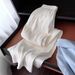 Aria Basics Loose Cotton Wide-Leg For Women High-End White Linen Summer Thin Elastic Waist Casual Long Pants_ecoleips.com