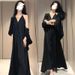Autumn New Korean Fashion With Strap Long And Cardigan Two-Piece Set Maternity Dress_ecoleips.com