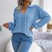 2023 Autumn And Winter Casual Lapel Twist Lantern Sleeve Knitted Sweater Women's Fashion_ecoleips.com