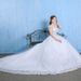 2026 Lace Super Fairy Dreamy For Women, French Style, Spring And Summer, Long Train, Off-Shoulder, Plus Size Wedding_ecoleips.com