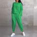 Women's Clothing Irregular Design Long Sleeved Sweater Harem Pants Suit_ecoleips.com