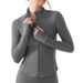 Lightweight Wind-Resistant Zip-Up Yoga Jacket For Women, Slim-Fit Long Sleeve Athletic Top For Running & Gym_ecoleips.com
