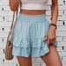 Women's Clothing Fashion Wide Leg Shorts Drape Versatile Casual Skirt Pants_ecoleips.com