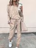 Women's Clothing 2024 spring autumn and winter printed casual long sleeved women's sports suit_ecoleips.com
