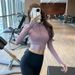 Women's Clothing New Elastic Tight Fitness Tops Women's Half Zip Stand Collar Sports T Shirt_ecoleips.com
