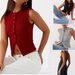 Women's Clothing Casual Style Versatile Simple Vest Tops For Women New Style Temperament Solid Color Slim Fit_ecoleips.com