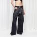 Plus Size Slimming Washed Denim Jeans Rhinestone Embellished Straight Leg Loose Fit Women's Spring/Autumn Solid Color Jeans_ecoleips.com