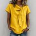 Breathable Linen-Cotton Short Sleeve T-Shirt For Women – Lightweight Summer Top, Relaxed Fit, Trendy Casual Wear For 2026_ecoleips.com