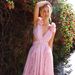 New European And American Women's Fashion Ins Vacation Long Hollow Slim Deep V Ruffle Floral Backless Dress_ecoleips.com