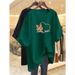 Women's Clothing Plus Size Short Sleeve T-Shirt Korean Style Loose Casual Fashionable Versatile Mid-Length Summer Wear For Youthful Look_ecoleips.com