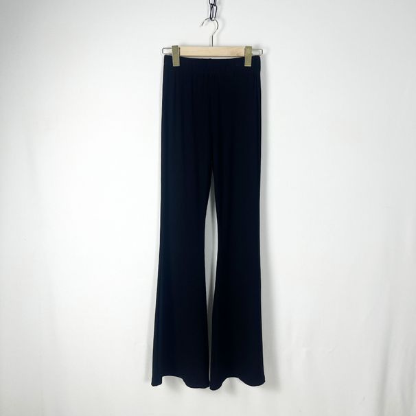 New Autumn High-waisted Two-tone Stretchy Bell-bottom Pants With Drape Effect, Suitable For Yoga, Horseback Riding,_ecoleips.com