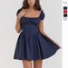 Women's Clothing Spring And Summer Sweet And Spicy Women's Slim Hot Girl Skirt Puff Sleeve Square Collar Dress_ecoleips.com
