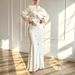 Women's Clothing Women's Fashion Printed Satin Long Sleeved Jacket Skirt Fashion Suit_ecoleips.com