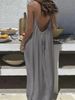Women's Slip Dress, 2026 New Arrival, Backless Loose Design, Coat-Like Loungewear, Skin-Friendly Breathable Lazy Style, Home Cas_ecoleips.com
