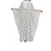 Women's Clothing Modest Abaya Dress Print Cardigan And Skirt Elegant Muslim Two-Piece Set – White Floral Print Abaya & Skirt With Button Detail_ecoleips.com