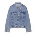 Double-Breasted Denim Jacket For Women - Classic Oversized Coat With Stylish Button Front (S/M/L)_ecoleips.com
