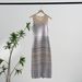 Women's Clothing Temperament Gradient Gold Thread Design Knitted Sleeveless Dress Home Same Style_ecoleips.com