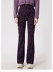 K Leopard-print Fleece-lined Flared Yoga Pants, Warm, High-waisted, Hip-lifting Fitness Pants, Suitable For Wearing Outside, Running Sports Trousers._ecoleips.com