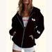 Women's Street Style Trendy Printed Hooded Sweatshirt Long Sleeved Loose Fit European American New 2025 Outerwear_ecoleips.com