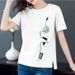 Short-Sleeved T-Shirt For Women, Designed In A Summer Style With Korean-Inspired Design; Loose Fit Suitable For Larger S_ecoleips.com