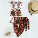 Verve 2024 New Printed Tie Mesh Bikini Sexy Three-Piece Swimsuit For Women_ecoleips.com