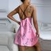 Aria Basics Aria Basics European And American Cross-Border Ice Silk Nightdress Sexy Backless Strap Homewear Thin Breathable Pajamas Women's_ecoleips.com