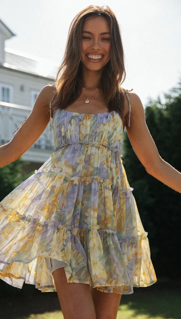 2026 Spri Summer New Vacation Style Sexy Printed High-End European And American Strap Dress For Women With_ecoleips.com