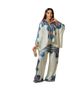 Women's Clothing Trendy Casual Loose Slim Positioning Printing Retro Long Two-piece Suit_ecoleips.com