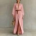 2026 European And American Cross-border Independent Site SHEIN Elegant Long-sleeve Button Dress, Popular Model_ecoleips.com