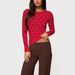 Cross-border European American Foreign Trade Women's Slim-fit Round-neck Long-sleeve Top, Polka Dot T-shirt,_ecoleips.com