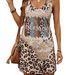 Women's Clothing Women's Spring And Summer Comfortable All Match Slim Leopard Print Sleeveless U Neck Women's Dress_ecoleips.com