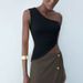 Solid Color Slim-fit Off-shoulder Camisole For Women, Summer Short Slightly Stretchy Polyester, Sexy Hot Girl Style,_ecoleips.com