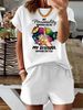 Women’s 2 Piece Outfit Set – Oversized Graphic T-Shirt And Biker Shorts Matching Set, Casual Summer Lounge Tracksuit For Daily Wear-361_ecoleips.com