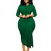 Women's Clothing Women's Spring Fashion Long Sleeve Top Lace Hip Skirt Two Piece Suit_ecoleips.com