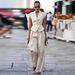 Women's Clothing Suit For Women Fashion Beige Temperament Sleeveless Waist Suit_ecoleips.com
