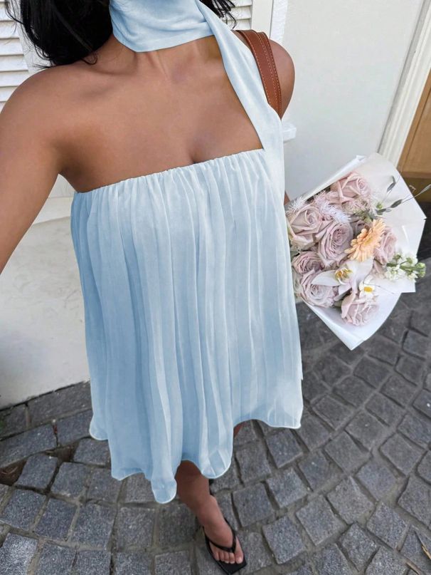 Women's Backless Elegant Sexy Chiffon Dress Fashionable European And American Style Best Selling 2026 Independent Websites Fast Moving_ecoleips.com