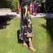 Women's Clothing Printed Contrast Color Deep V Long Sleeve Dress Women's Clothing_ecoleips.com