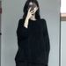 Women's Spring And Autumn Thin Mid-length Sweatshirt, Casual Style, BF Loose Fit, Versatile Base Shirt, Top, Jacket,_ecoleips.com