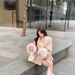 French-Inspired Belted Wool Coat With Faux Fur Cuffs – Elegant Trench Coat For Women (S-XXL, Grey/Beige)_ecoleips.com